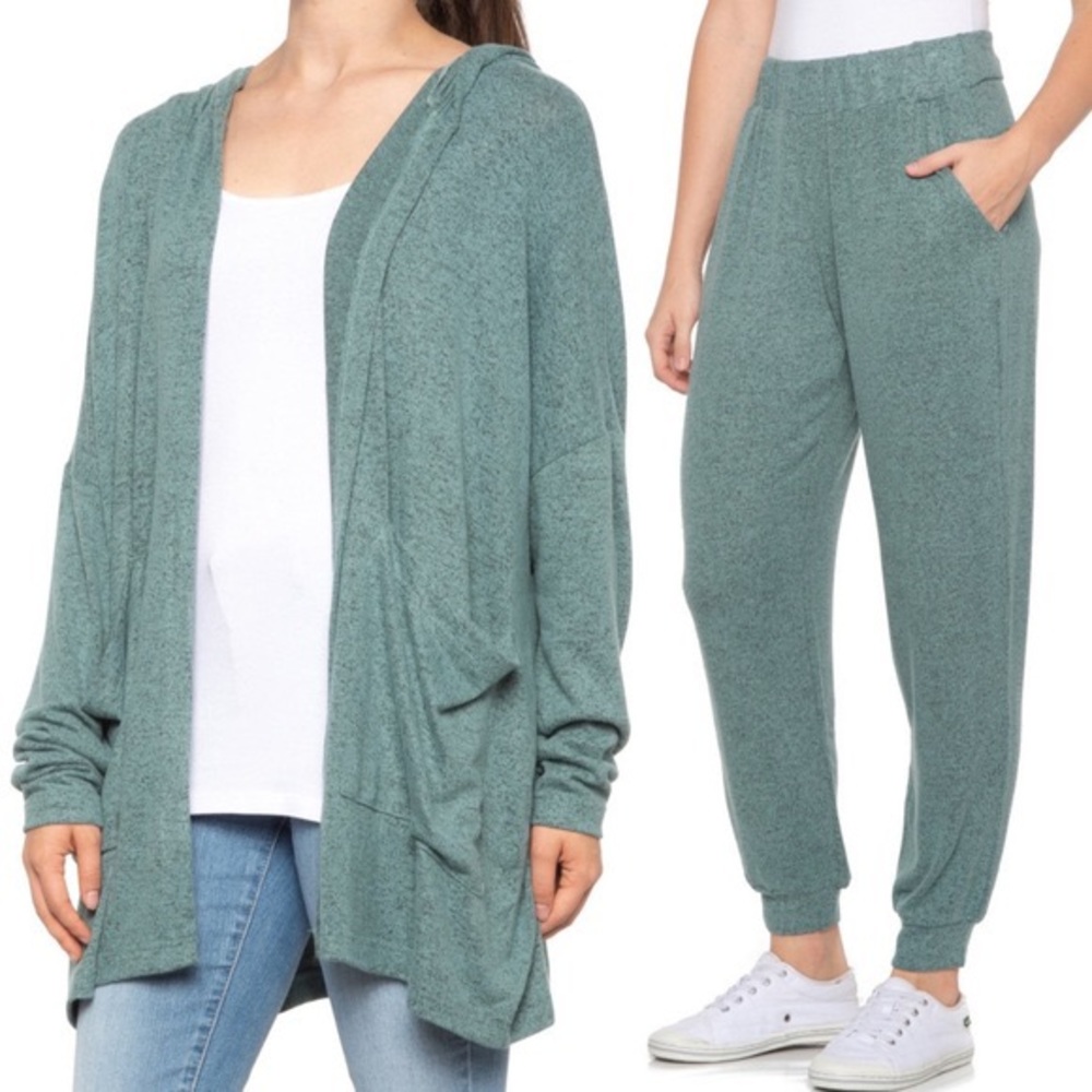 Young Fabulous & Broke Moss Green Jogger Set  Small NWT